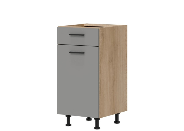 PATI svetlý grafit PK13/PF14, dolná kuchynská skrinka so zásuvkou 40 cm