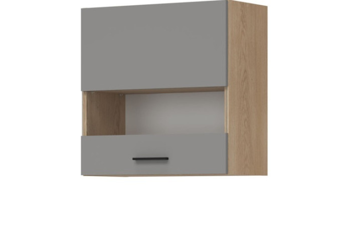 PATI svetlý grafit PK05/PF34 horná kuchynská skrinka so sklom 60 cm