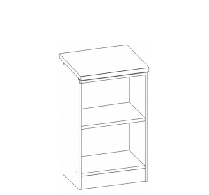 ELIZA EZ10/D40 dub wenge, dolná skrinka v šírke 40 cm