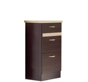 ELIZA EZ12/D40S3 dub wenge, dolná zásuvková skrinka v šírke 40 cm