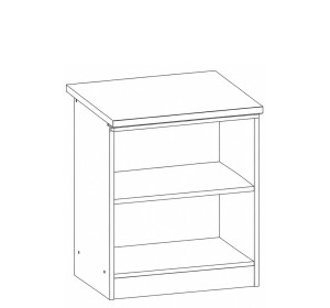 ELIZA EZ13/D50 dub wenge, dolná skrinka v šírke 50 cm