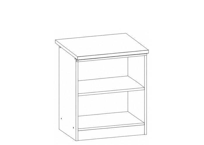 ELIZA EZ13/D50 dub wenge, dolná skrinka v šírke 50 cm