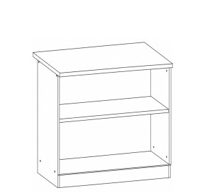 ELIZA EZ16/D80 dub wenge, dolná skrinka v šírke 80 cm