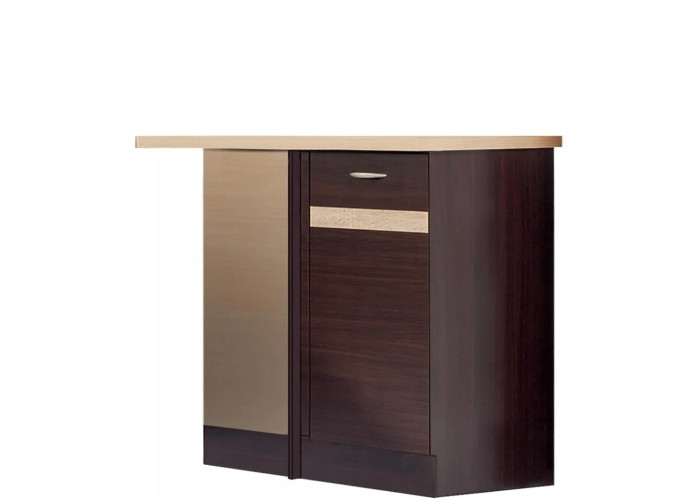 ELIZA EZ18/D100NW dub wenge, dolná skrinka určená do rohu v šírke 100 cm