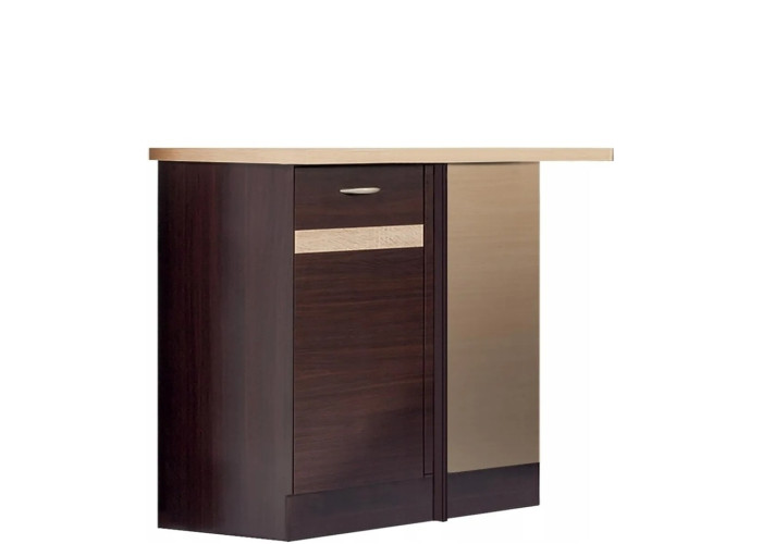 ELIZA EZ18/D100NW dub wenge, dolná skrinka určená do rohu v šírke 100 cm