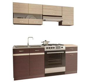 ELIZA 120/180 dub wenge, kuchynská linka