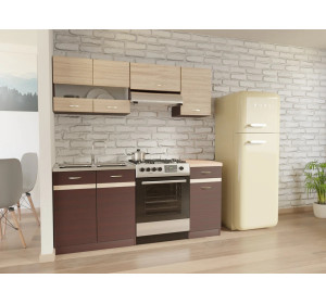 ELIZA 120/180 dub wenge, kuchynská linka