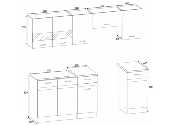 ELIZA 160/220 rijeka svetlá/dub wenge, kuchynská linka