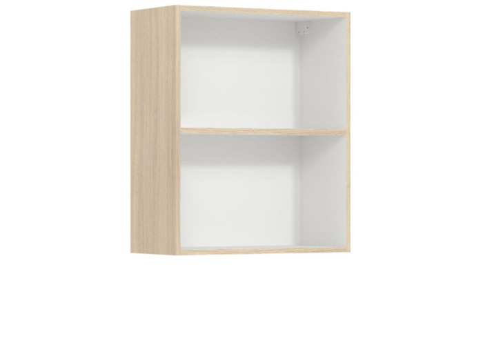 MODENA rijeka svetlá MD08/G60W, horná výklopná skrinka so sklom v šírke 60 cm