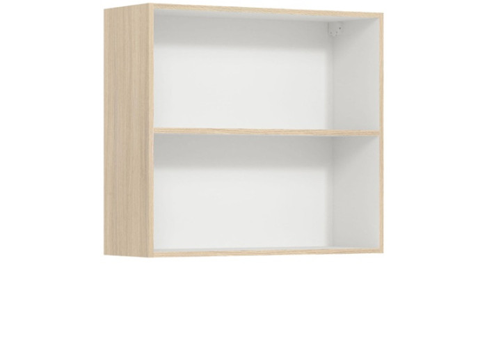 MODENA rijeka tmavá MD09/G80W, horná výklopná skrinka so sklom v šírke 80 cm