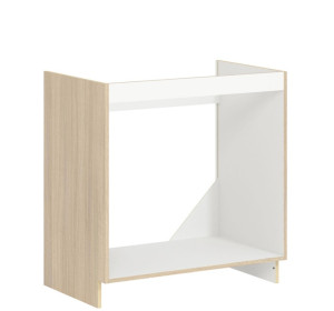 MODENA buk/biely lesk MD19/D80Z, dolná drezová skrinka v šírke 80 cm