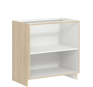 MODENA buk/biely lesk MD20/D80S1, dolná skrinka so zásuvkou v šírke 80 cm