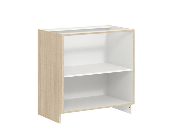 MODENA buk/biely lesk MD20/D80S1, dolná skrinka so zásuvkou v šírke 80 cm