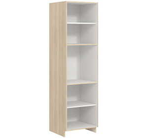 MODENA buk/biely lesk MD29/D60P, vysoká potravinová skrinka na vstavanú rúru v šírke 60 cm