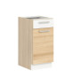 MODENA buk/biely lesk MD13/D40S1, dolná skrinka so zásuvkou v šírke 40 cm