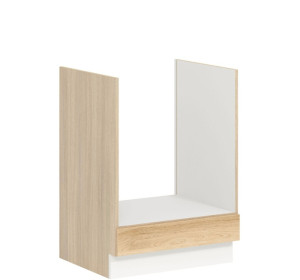 MODENA buk/biely lesk MD17/D60P, dolná skrinka na vstavanú rúru v šírke 60 cm