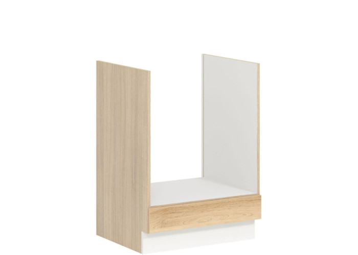 MODENA buk/biely lesk MD17/D60P, dolná skrinka na vstavanú rúru v šírke 60 cm