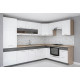 MODENA biely lesk/grafit matný MD03/G40, horná skrinka v šírke 40 cm