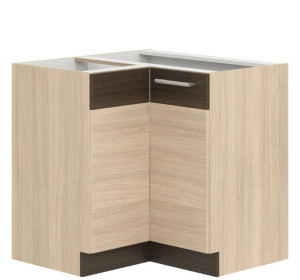 MODENA rijeka svetlá MD21/D90NW, dolná rohová skrinka v šírke 90x90 cm