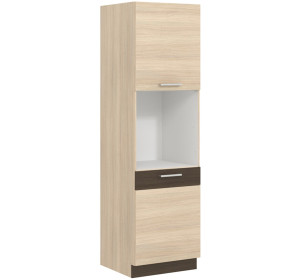 MODENA rijeka svetlá MD29/D60P, vysoká potravinová skrinka na vstavaný spotrebič v šírke 60 cm