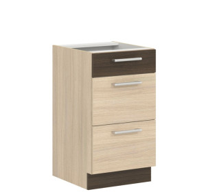 MODENA rijeka svetlá MD14/D45S3, dolná skrinka so zásuvkami v šírke 45 cm