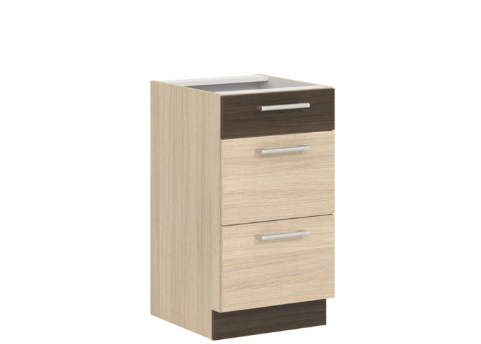 MODENA rijeka svetlá MD14/D45S3, dolná skrinka so zásuvkami v šírke 45 cm