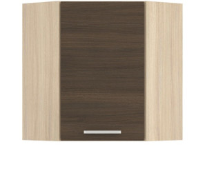 MODENA rijeka tmavá MD10/G60NW, horná rohová skrinka v šírke 60x60 cm