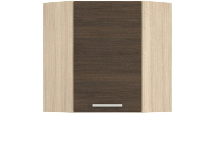 MODENA rijeka tmavá MD10/G60NW, horná rohová skrinka v šírke 60x60 cm