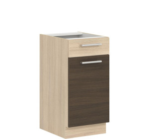 MODENA rijeka tmavá MD13/D40S1, dolná skrinka so zásuvkou v šírke 40 cm