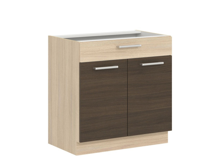 MODENA rijeka tmavá MD20/D80S1, dolná skrinka so zásuvkou v šírke 80 cm