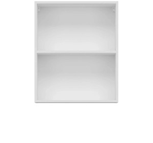 TIFFANY biely lesk T09/G60W, horná výklopná skrinka so sklom v šírke 60 cm