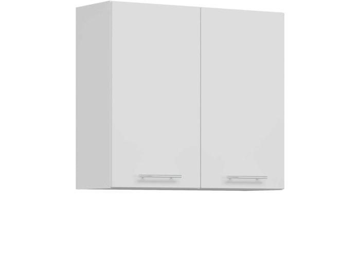 TIFFANY biely lesk T11/G80, horná skrinka v šírke 80 cm