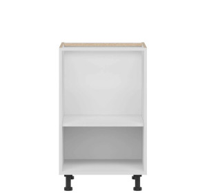 TIFFANY biely lesk T18/D50S1, dolná skrinka so zásuvkou v šírke 50 cm