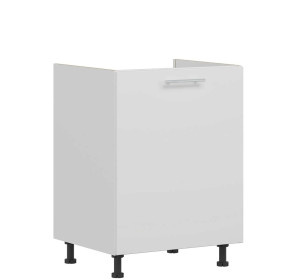 TIFFANY biely lesk T23/D60Z, dolná drezová skrinka v šírke 60 cm