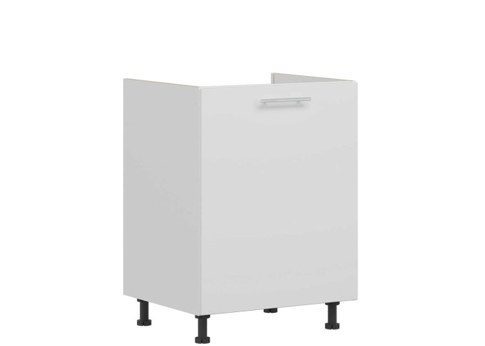 TIFFANY biely lesk T23/D60Z, dolná drezová skrinka v šírke 60 cm