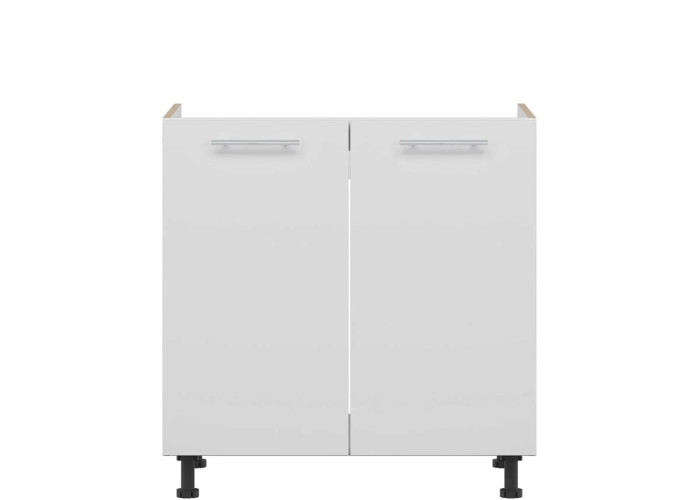TIFFANY biely lesk T24/D80Z, dolná drezová skrinka v šírke 80 cm