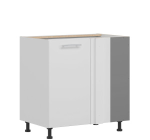 TIFFANY biely lesk T25/DNLP, dolná skrinka do rohu v rozmere 100 x 60 cm