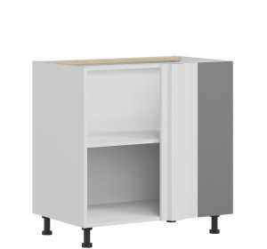 TIFFANY biely lesk T25/DNLP, dolná skrinka do rohu v rozmere 100 x 60 cm