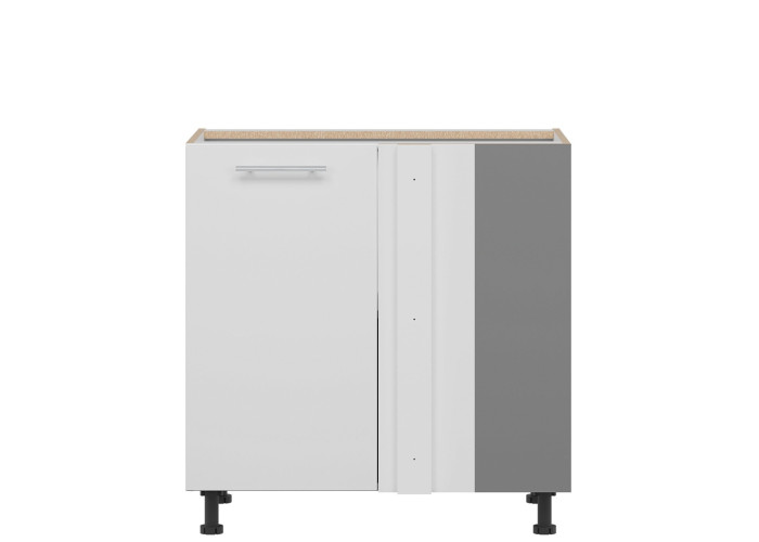 TIFFANY biely lesk T25/DNLP, dolná skrinka do rohu v rozmere 100 x 60 cm