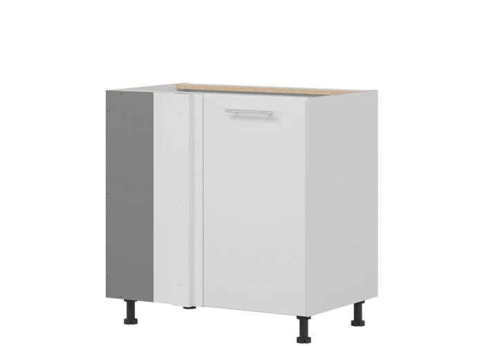 TIFFANY biely lesk T25/DNLP, dolná skrinka do rohu v rozmere 100 x 60 cm