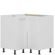 TIFFANY biely lesk T26/D90NW, dolná rohová skrinka v rozmere 90 x 90 cm