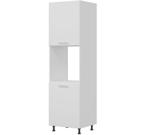 TIFFANY biely lesk T27/D60SP, vysoká skrinka na vstavanú rúru v šírke 60 cm