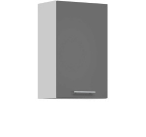 TIFFANY sivý lesk T04/G45, horná skrinka v šírke 45 cm