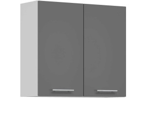 TIFFANY sivý lesk T11/G80, horná skrinka v šírke 80 cm