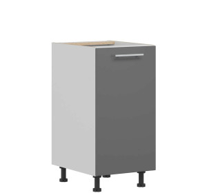 TIFFANY sivý lesk T15/D40, dolná skrinka v šírke 40 cm