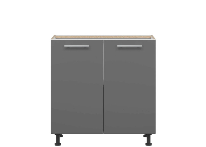 TIFFANY sivý lesk T22/D80, dolná skrinka v šírke 80 cm