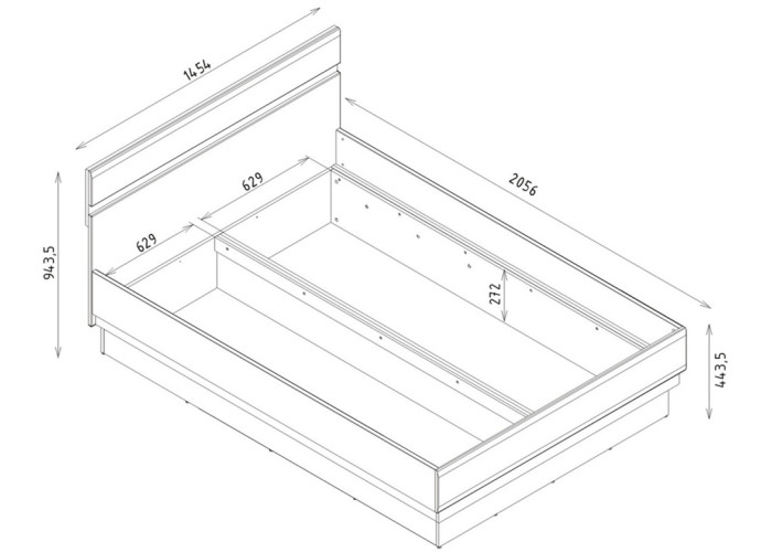 LIONEL LI12, manželská posteľ 140x200 cm