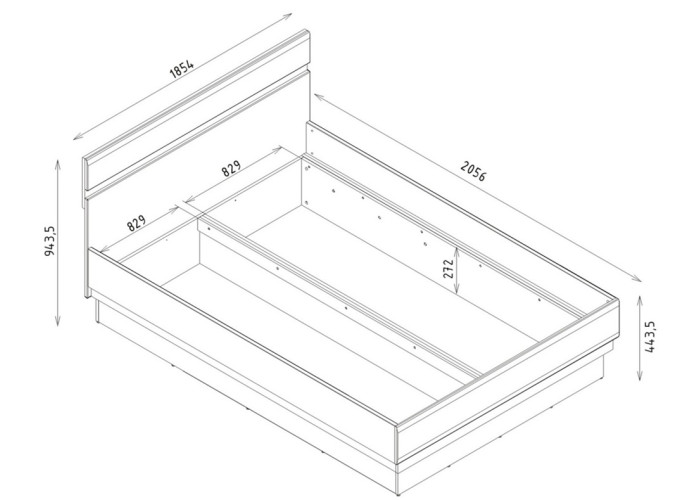 LIONEL LI12, manželská posteľ 180x200 cm