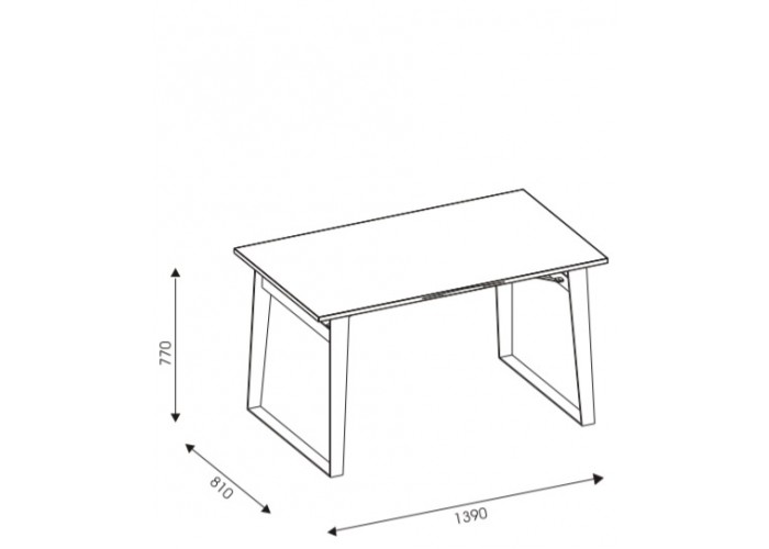 LOFT LT16 jedálenský stôl 139x81 cm