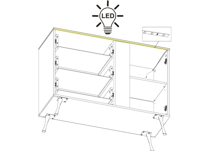 LUXOR LX02 komoda LUXOR LX02 komoda